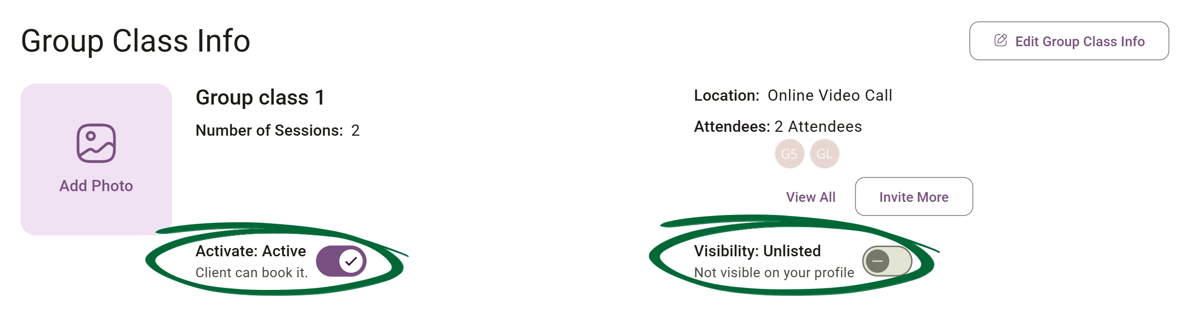 Manage Visibility & Activation screenshot
